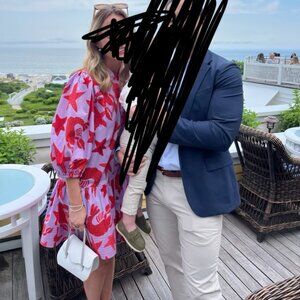 100% Organic Cotton Farm Rio Lobster Sky Mini Dress